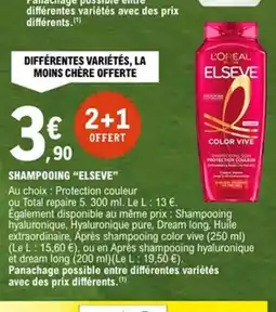 E.Leclerc ELSEVE Shampooing offre