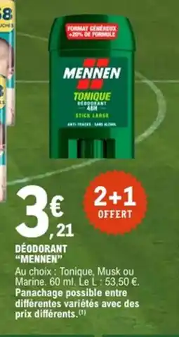 E.Leclerc MENNEN Déodorant offre