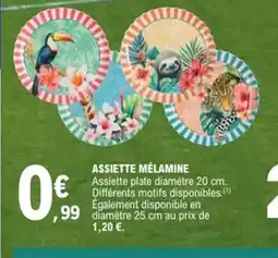 E.Leclerc Assiette mélamine offre