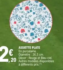 E.Leclerc Assiette plate offre