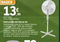 E.Leclerc Ventilateur sur pied offre
