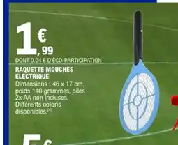 E.Leclerc Raquette mouches electrique offre