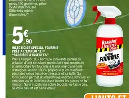 E.Leclerc Insecticide spécial fourmis pret a l'emploi barrière à insectes offre
