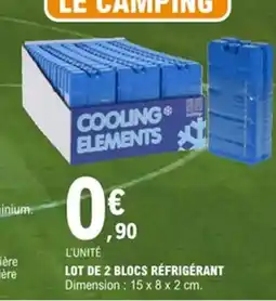 E.Leclerc Lot de 2 blocs réfrigérant offre