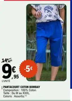 E.Leclerc Pantacourt coton bombay offre