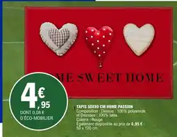 E.Leclerc Tapis home passion offre