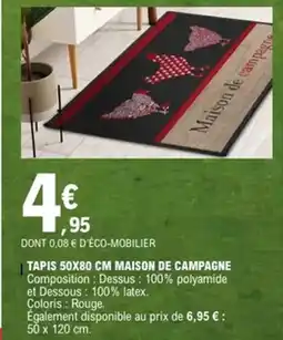 E.Leclerc Tapis maison de campagne offre