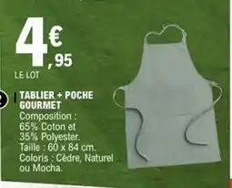 E.Leclerc Tablier + poche gourmet offre