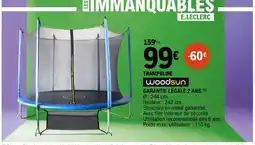 E.Leclerc WOODSUN Trampoline offre