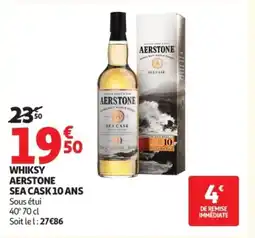 Auchan AERSTONE SEA CASK 10 ANS Whisky offre