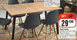 La Foir'Fouille TABLE IVANA offre