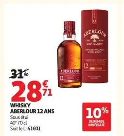 Auchan ABERLOUR 12 ANS Whisky offre