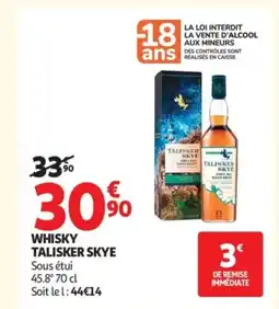 Auchan TALISKER SKYE Whisky offre