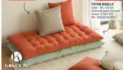 La Foir'Fouille FUTON MAELLE Coton offre