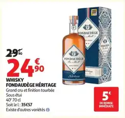 Auchan FONDAUDÈGE HÉRITAGE Whisky offre