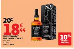 Auchan JACK DANIEL'S OLD N°7 Coffret whisky offre