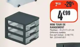 La Foir'Fouille MINI TOUR DE RANGEMENT offre
