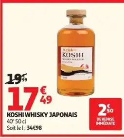 Auchan KOSHI Whisky japonais offre