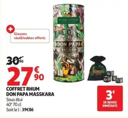 Auchan DON PAPA MASSKARA Coffrey rhum offre