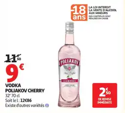Auchan POLIAKOV Vodka cherry offre