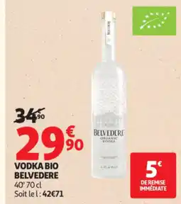 Auchan BELVEDERE Vodka bio offre
