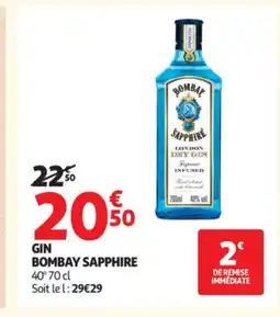 Auchan BOMBAY SAPPHIRE 40° Gin offre