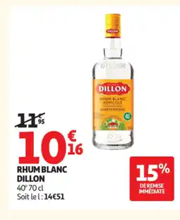 Auchan DILLON Rhum blanc offre