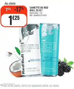 La Foir'Fouille CANETTE DE RED BULL offre