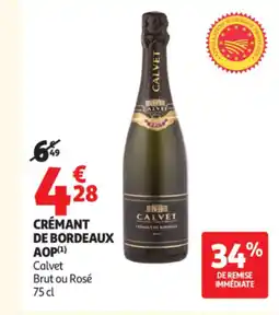 Auchan CALVET Crémant de bordeaux aop offre
