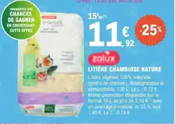 E.Leclerc Jardi LITIÈRE CHAMBIOSE NATURE offre