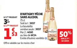 Auchan D'ARTIGNY Pêche sans alcool offre