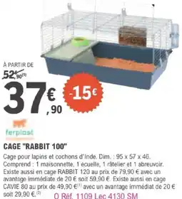 E.Leclerc Jardi CAGE RABBIT 100 offre