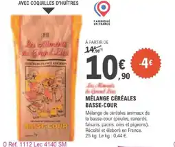 E.Leclerc Jardi MÉLANGE CÉRÉALES BASSE COUR offre