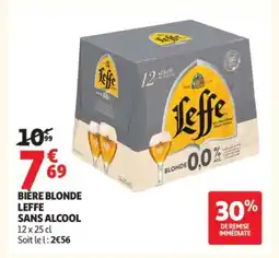 Auchan LEFFE Bière blonde sans alcool offre