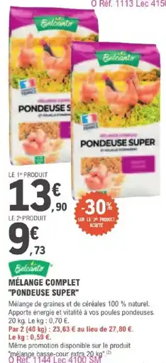 E.Leclerc Jardi MÉLANGE COMPLET PONDEUSE SUPER offre