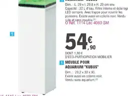 E.Leclerc Jardi MEUBLE POUR AQUARIUM KUBUS offre