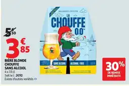 Auchan Bière blonde chouffe sans alcool offre