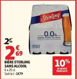 Auchan STERLING Bière sans alcool offre