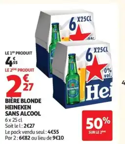 Auchan HEINEKEN Bière blonde sans alcool offre