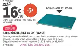 E.Leclerc Jardi TAPIS DÉHOUSSABLE KANGA offre
