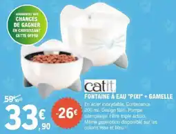 E.Leclerc Jardi FONTAINE À EAU PIXI+ GAMELLE offre