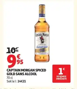 Auchan CAPTAIN MORGAN Spiced gold sans alcool offre