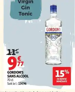 Auchan GORDON'S Sans alcool offre