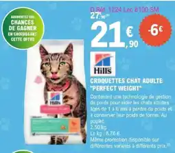 E.Leclerc Jardi CROQUETTES CHAT ADULTE PERFECT WEIGHT offre