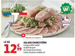 Auchan Salade charcutière offre