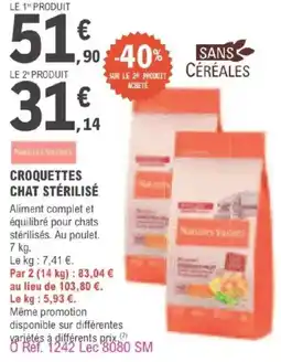 E.Leclerc Jardi CROQUETTES CHAT STÉRILISÉ offre