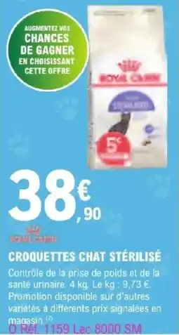 E.Leclerc Jardi CROQUETTES CHAT STÉRILISÉ offre
