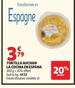 Auchan Tortilla auchan la cocina en espana offre