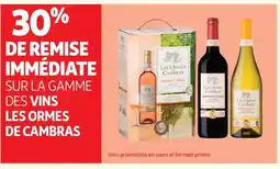Auchan Sur la gamme des vins les ormes de cambras offre