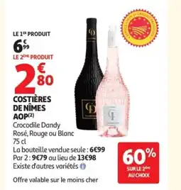 Auchan CROCODILE DANDY Costières de nîmes aop offre